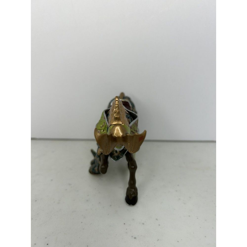 Papo Medieval Knights Horse Green & Gold Ram Crest Fantasy Figure 2007 - Picture 2 of 5